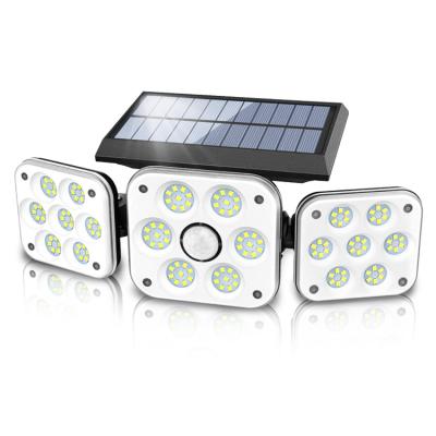 China High Brightness Outdoor Garden Security Solar Garden Lights Outdoor Waterproof 138 LED Plastic Solar Power ABS Light for sale