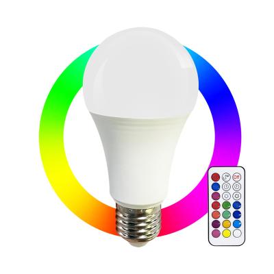 China Residential RGB LED RGB Light 7W Dimmable Memory Function Remote Control Energy Saving Bulb for sale