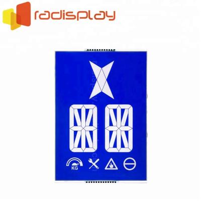 China 7 Segment Monochrome Backlight STN LCD Display For Elevator 6.9