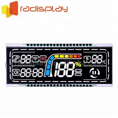 China Black Background Segment VA Lcd Negative Transmissive Display RPYLCD-120441 for sale