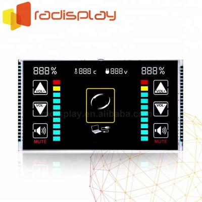 China Custom touch 4 digit transparent 7 segment LCD monochrome display RPYLCD-117606 for sale