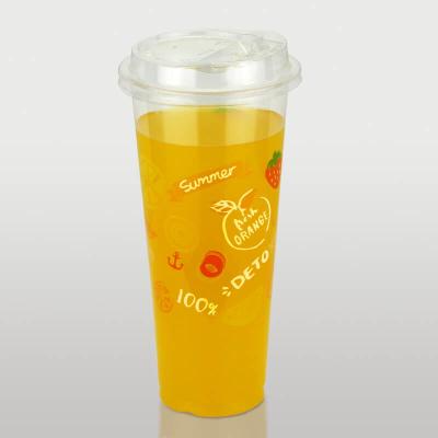 China Disposable Transparent PP Disposable Plastic Cup With Custom Logo For Cold Drinking for sale