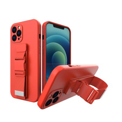 China Anti-fall Sport Cross - Body Strap Mobile Phone Case Cover Devices Full For iPhone12 Max Pro for sale