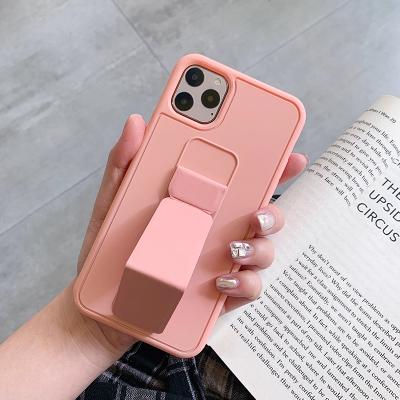 China Anti-fall Design Foldable Phone Case Magnetic Kickstand Mobile Phone Bag and Cases for Car Holder for iPhone for sale