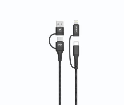 China Palladium Fast Charging Band Aluminum Alloy PD+Type-C Nylon Fast Charger Cable USB-c Data Line For Mobile Phone for sale