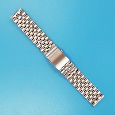 China Stainless Steel Stainless Steel Watch Band, Profile Bar, With Pressed Buttons Adjustable Links Operate for sale