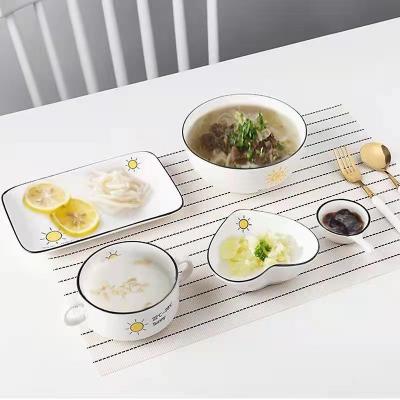 China Viable factory direct porcelain white home care set white restaurant porcelain dinner ceramic tableware for sale