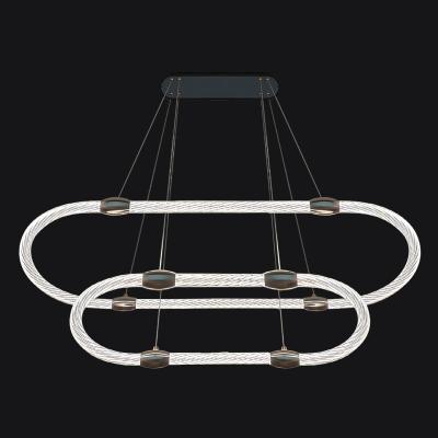 China Factory Good Modern Large Price Porcelain Chandeliers Earrings Luxury Pendant Lighting 360 Degree Modern Light Acrylic Chandelier for sale