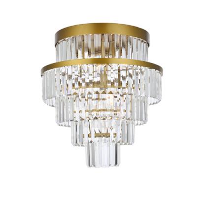 China Gold Kitchen Ceiling Light Outdoor Mounted Mordern Crystal High Flow Mount Led Ceiling Lights for sale