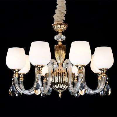 China Hot Apple Lamp LANDSCAPE Glass Explosions Crystal Chandeliers For Jane Europe Living Room for sale