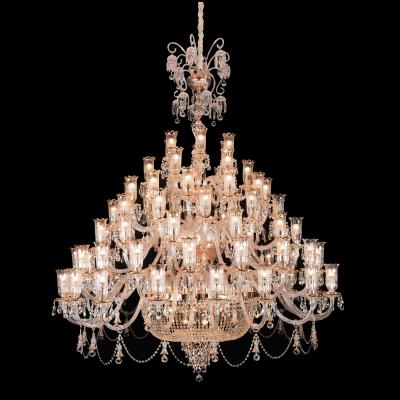 China Classic Glass Tube City China GuZhen K9 Discovery Glass Crystal Chandelier for sale