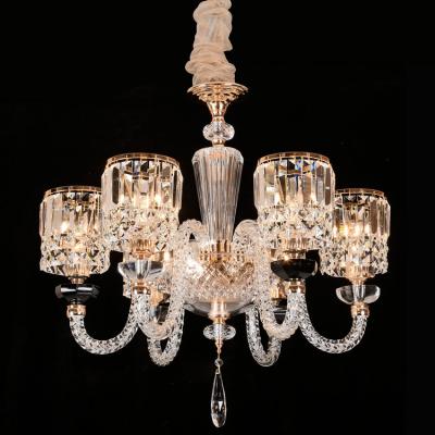 China New Design Style Modern Led Lamp Empire European Classic Luxury Crystal Industrial Chandelier Chandeliermetal Lamp for sale