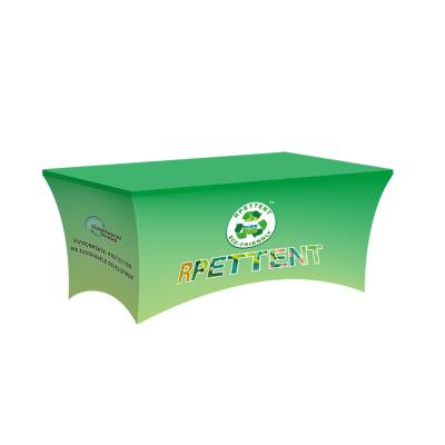 China 100% Eco-Friendly Custom Printing Washable Eco-Friendly Recycled PET RPET Table Cover for sale