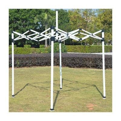 China Heavy Duty Powder Coated Steel Frame Heavy Duty White Steel Frame 30mm Square Pipe Shaped Steel Frame Powder Coated Tent Frame 2x2m for sale