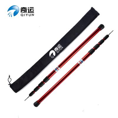 China QIYUN 4 Section 250CM Eco-friendly Outdoor Telescopic Extension Pole / Aluminum Tent Pole for sale