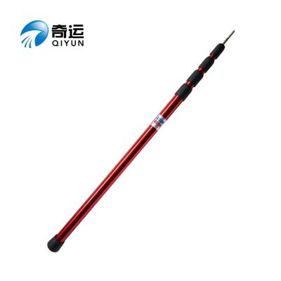 China QIYUN 4 Section 230CM Eco-friendly Twist Lock Aluminum Telescopic Camping Tarp Beach Tent Backpacking Poles for sale