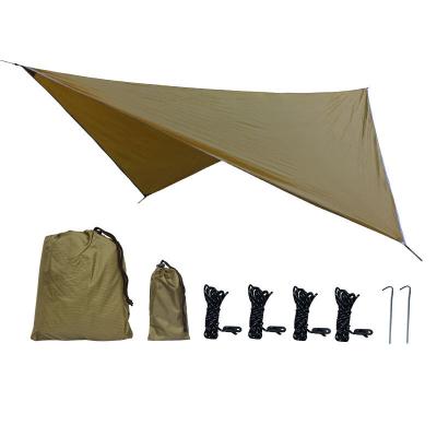 China Trigone/V-Type Ground Lightweight Nail Camping Sun Shelter Fly Garden Hammock Tent Canopy Beach Sun Shade Tent for sale