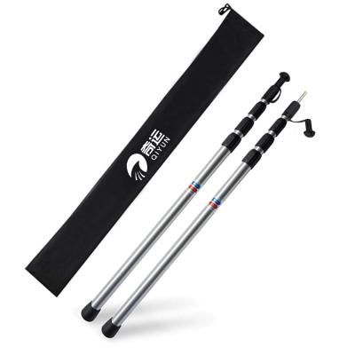 China QIYUN Eco-friendly Adjustable Telescopic Tent Pole Aluminum, Anodic Oxidation 6061-T6 Aluminum Tube for sale