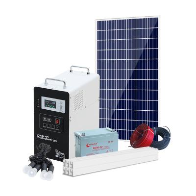 China Xindun Complete Kit of Mini Home Solar Power System 500W 1000W 2000W 3000W Portable Home Solar Generator for Sale for sale