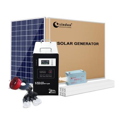 China All In One Xindun Solar Generator Kit Small Electric Home 300w 500w Solar Generator Portable All In One Mini Solar Generator Kit Off Grid for sale