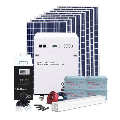 China Home solar light indoor complete solares 3000w 4000w 1000w 2000w 5000w panel solar 500w kit placas for sale