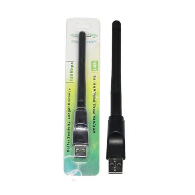 China LAPTOP mt7601 150mbps usb wifi antenna dongle usb wifi dongle wifi card network card for sale