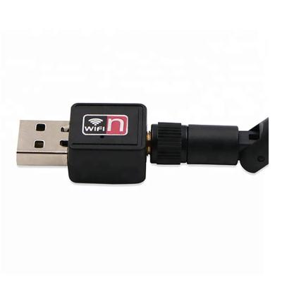 China LAPTOP USB Dongle 300mbps Wifi Wireless Network Card Supporting TV Black for sale