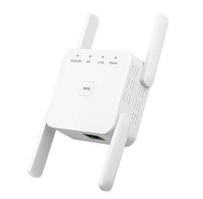 China 1200Mbps Long Range Wifi Repeater Dual Band Wifi Repeater Supplement 2.4G&5G Cheap Price UN-WRN02 for sale