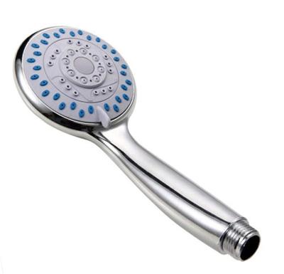 China Without Switch ABS Chrome Sliver 3 Function Sprayer Water Hand Saver Shower Head for sale