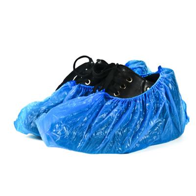 China YUXA Disposable Shoe Covers Waterproof Foot Cover Wholesale PE Plastic Anti-Slip Disposable Shoe Cover for sale