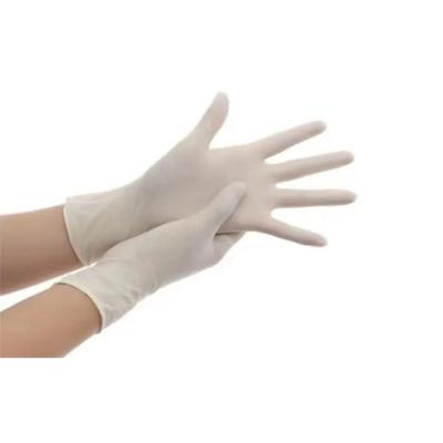 China Food Service YUXAWholesale Hot Selling Price Best Selling Beige Disposable Rubber Gloves for sale