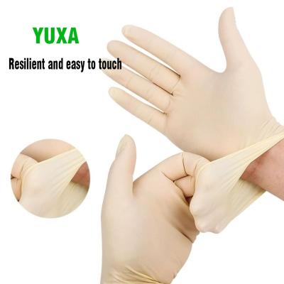 China YUXA Food Service Gloves Thin Glove Transparent Plastic Middle 100 Counts And Loose Band Latex Free for sale