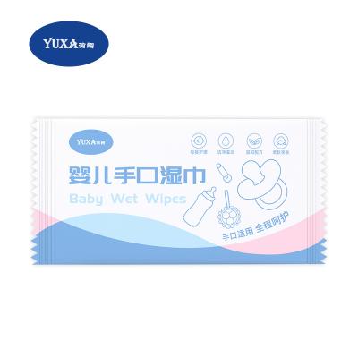 China YUXA Single Disposable Special Biodegradable Bamboo Fiber 100% Bamboo Fiber Deodorized Baby Wlpes for sale