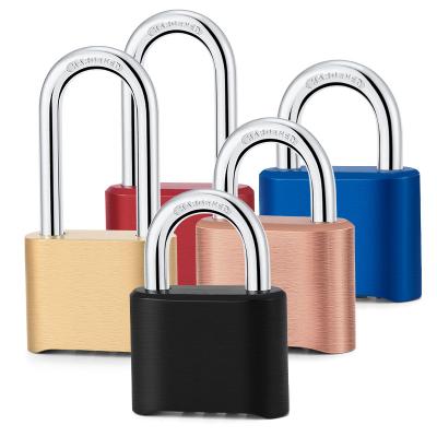 China ZINC Heavy Duty 4 Digit Gym Lock Combination GYM Code Security Keyless Padlock for sale