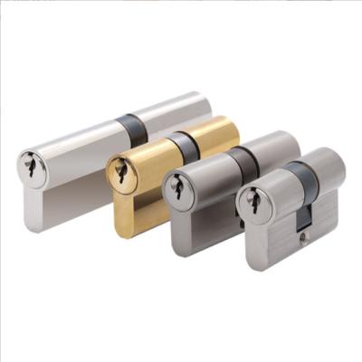 China Security Brass Double Euro Door Lock Open Brass Cylinder for sale