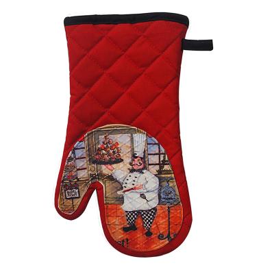 China Eco-friendly Meita Home Oven Glove OEM Cotton Flame Retardant Oven Gloves Animal Oven Glove for sale