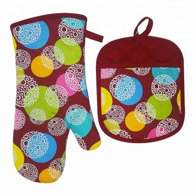 China Eco-friendly Hot Selling Non-slip Kitchen BBQ Gloves Oven Mitts for BBQ, Cooking, Baking for sale