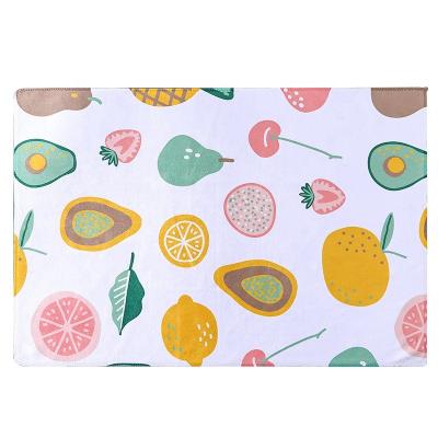 China Microfiber Cleaning Viable Absorbable Printing Dish Towels Quick Drying Custom Wholesale Kitchen Cleaning Tea Towels for sale