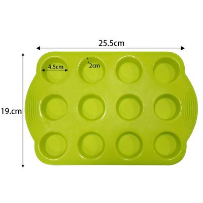 China Viable Factory Wholesale Sedex 4 Pillar Tool Silicone Cake Baking Mold 16 Cups Roll Cake Custom Baking Mold for sale