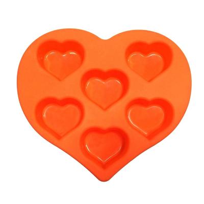 China Viable Meita Home Silicone Heart Shape Cake Mold Heart Ice Cream Mold Chocolate Heart Mold for sale