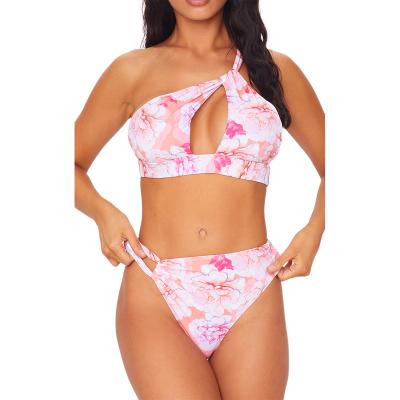 China Two-color crochet splice bikini plus size women's bikini swimwear printing sexy bikini girl photos more swimwear for sale