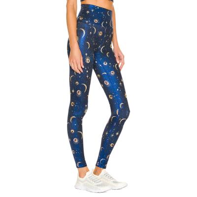 China Fashion design QUICK DRY sport printed pants women high waist for shinny yoga leggings for sale