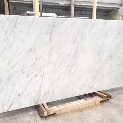 China Modern high quality natural Carrara white marble tiles for wall and floor for sale