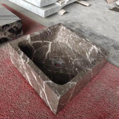 China Stocked Basin Table Natural Marble Sink for sale