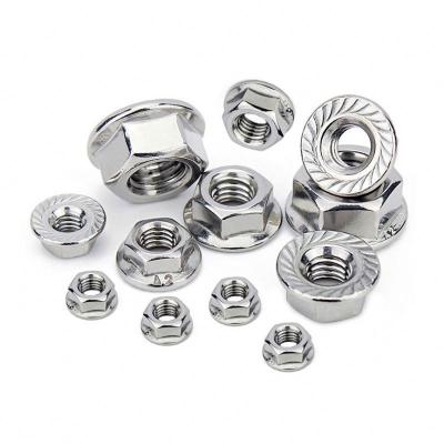 China Heavy Industry Shenzhen Hardware Custom Machining Wholesale DIN6923 Hex Flange Nuts Flange Nuts 1/4-20 Flange Dome Dome Cap Nut for sale