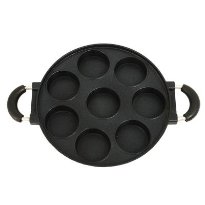 China China Factory Wholesale Non-Stick/Sustainable Die Cast Cake Pan Fancy Pattern Pancake Pan 8 Hole Aluminum Pan for sale