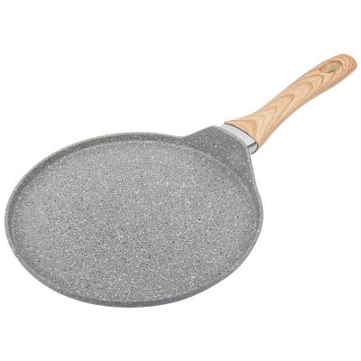 China Hot Selling Popular Nonstick/Viable Die Cast Aluminum Nonstick Round Grill Fried Pan With Handle for sale