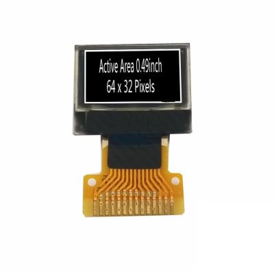 China 0.49 Inch Micro OLED Display Module 0.49 Inch Thin 64*32 Pixel LCD Screen 0.49 White for sale