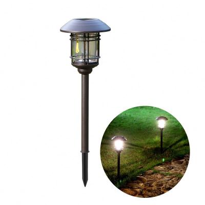 China New Solar LANDSCAPE Yard Lamp Outdoor Water Proof Lead Glass Bollard Light Garden Family Earth Plug-in Decorative Lamp for sale