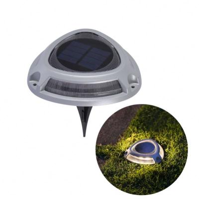 China LANDSCAPE Led In-ground Solar Power Patio Buried Disc IP67 Outdoor Garden Underground Ground Light For Decorative Lawn for sale